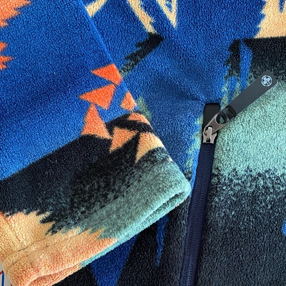 🔥 Polo Ralph Lauren Southwestern Print Beacon Fleece jacket Mens XL Worn 1x🏇🏼 - Picture 6 of 14
